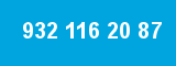 932 116 20 87 932 116 20 87
